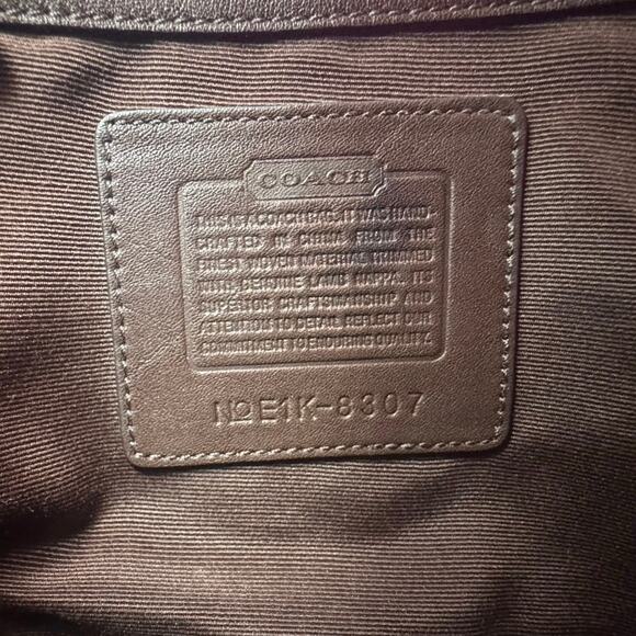 Authentic Coach Red Wool Monogram Demi Bag - Picture 9 of 10